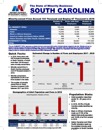 South Carolina Fact Sheet Thumbnail